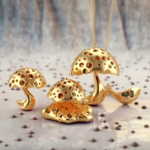 Shroom Capsules w/ Ashwaghanda Necklace 💊